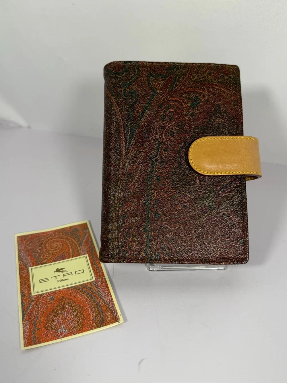 1299: ETRO Vintage Paisley 6-Ring Agenda Planner Organizer 1999 Inserts